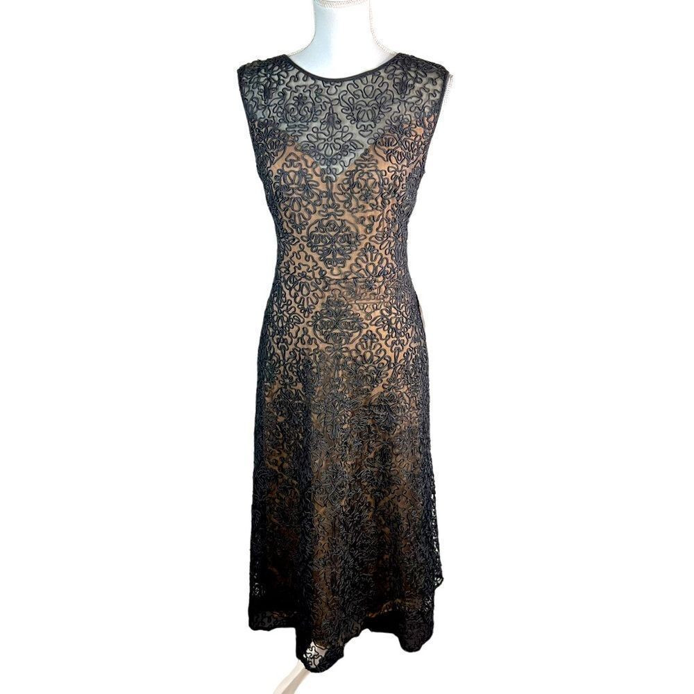 SHO by Tadashi Black Lace Midi Dress | Brand new with tags attached